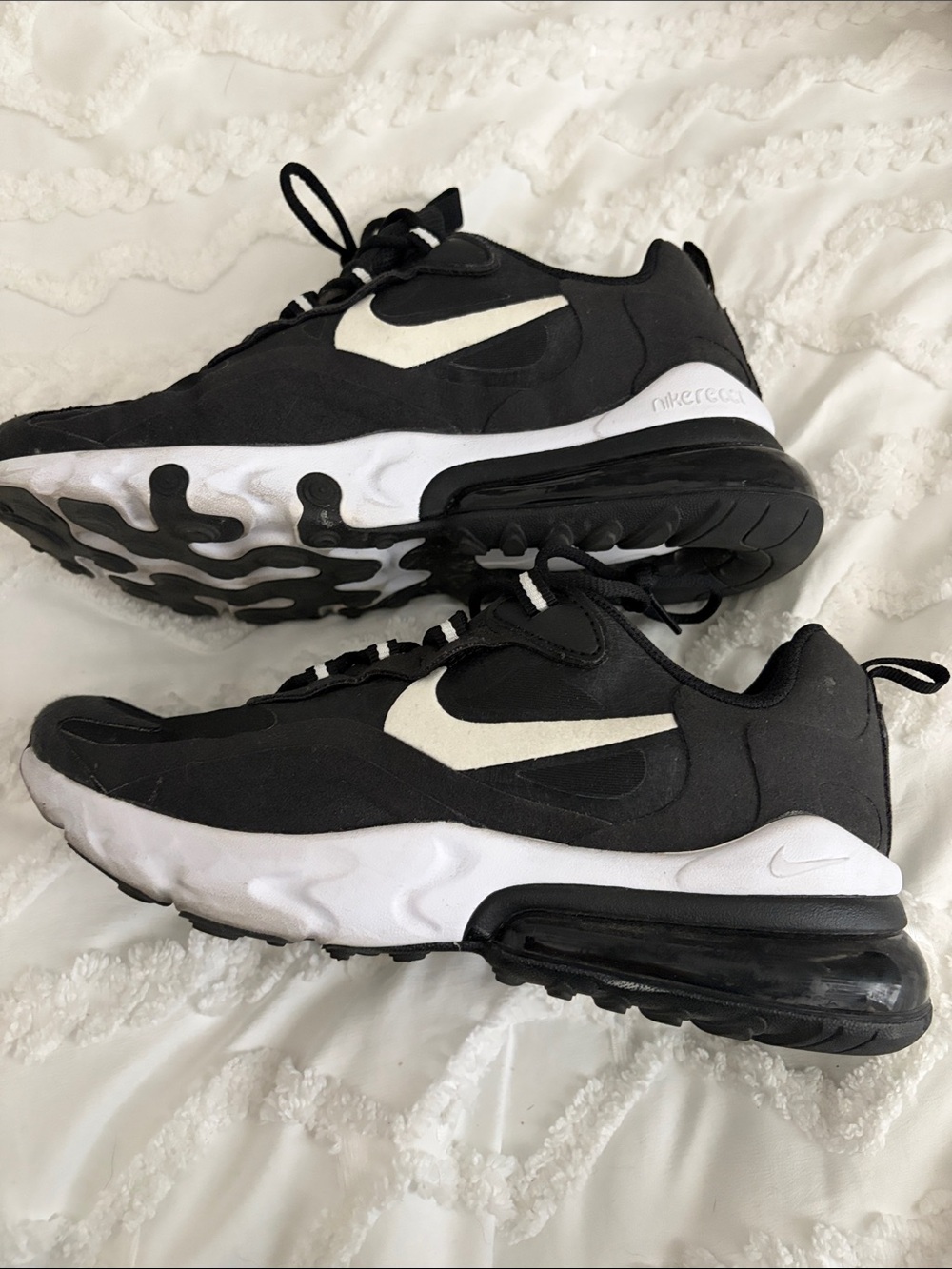 Nike Black and White Air Max-Style Women's Sneakers